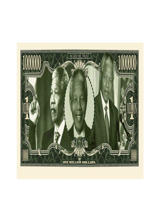 American Art Classics Nelson Mandela Million Dollar Bill in Collector Quality Currency Holder - Image 3